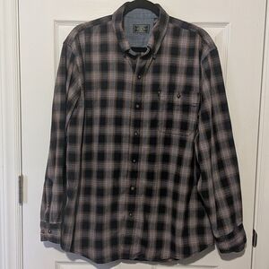 Plaid Button-Up Shirt